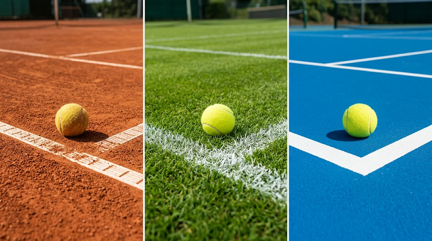 Estrategia de apuestas de tenis por superficie: tierra batida, hierba y pista dura con análisis de cuotas y estadísticas