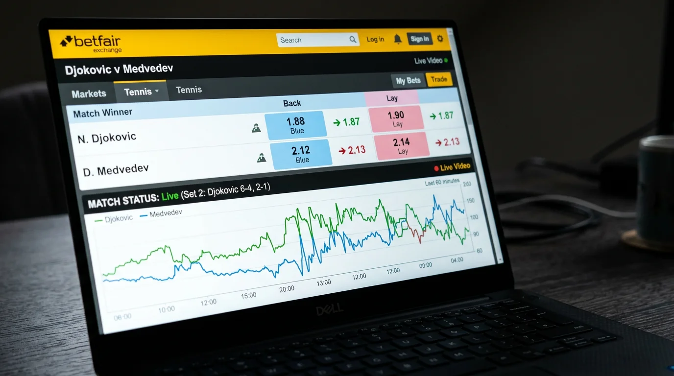 Trading de tenis en vivo: cómo funciona, diferencias con las apuestas deportivas tradicionales y estrategias básicas para empezar
